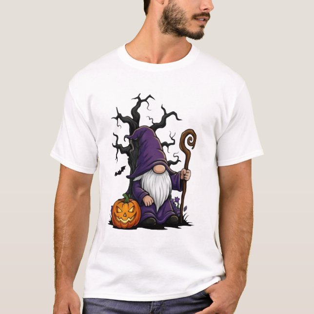 Halloween Tomte Grundläggande T-Shirt (Framsida)