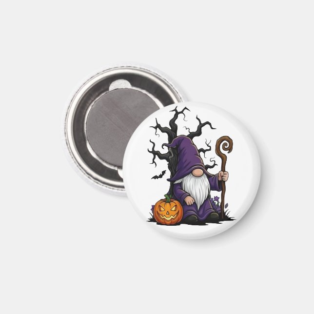 Halloween Tomte Magnet (Front/Back)
