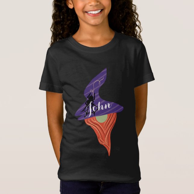 Halloween Tomte Spindel Namn T Shirt (Framsida)