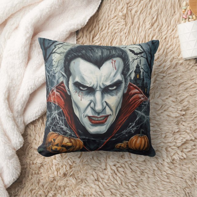 Halloween,Törstig Vampyr ,Pumpa Plock Kudde (Filt)