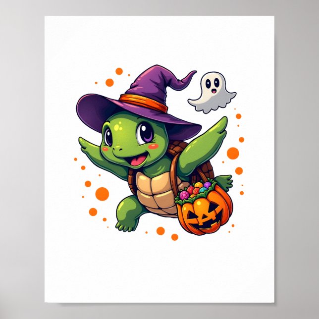 Halloween Tortoise Costume Manar Women Kids B Poster (Framsidan)
