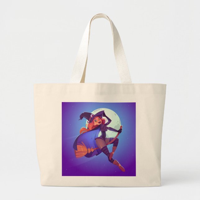 Halloween Tote Bag Jumbo Tygkasse (Framsidan)