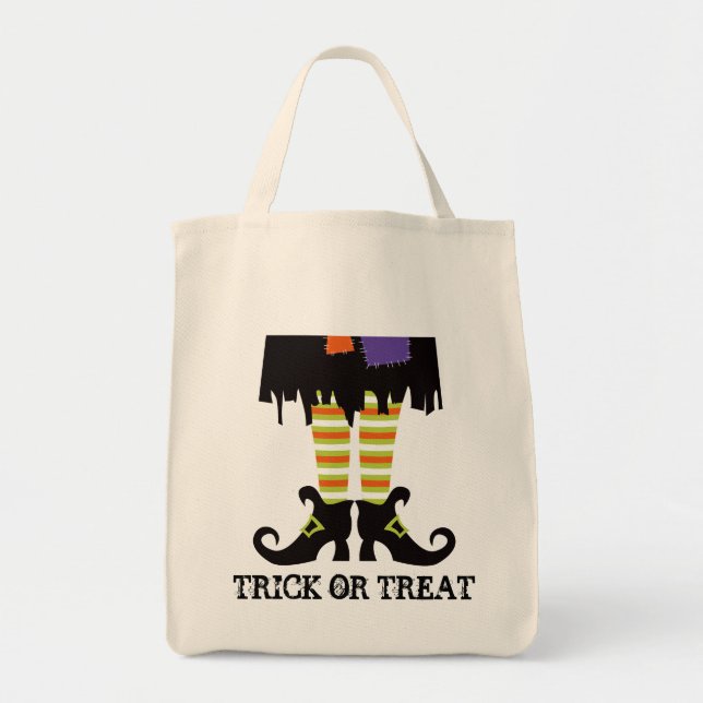 Halloween Tote Bag med Witches Ben Tygkasse (Framsidan)