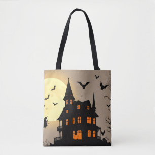 Halloween Tote Bag - Minimal "BOO"-deokdesign Tygkasse