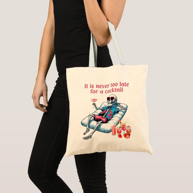 Halloween Tote Bag - Skeleton Tygkasse (Framsida (produkt))