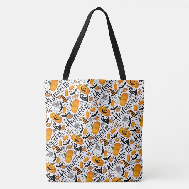 Halloween Tote Bag Tygkasse (Framsida)