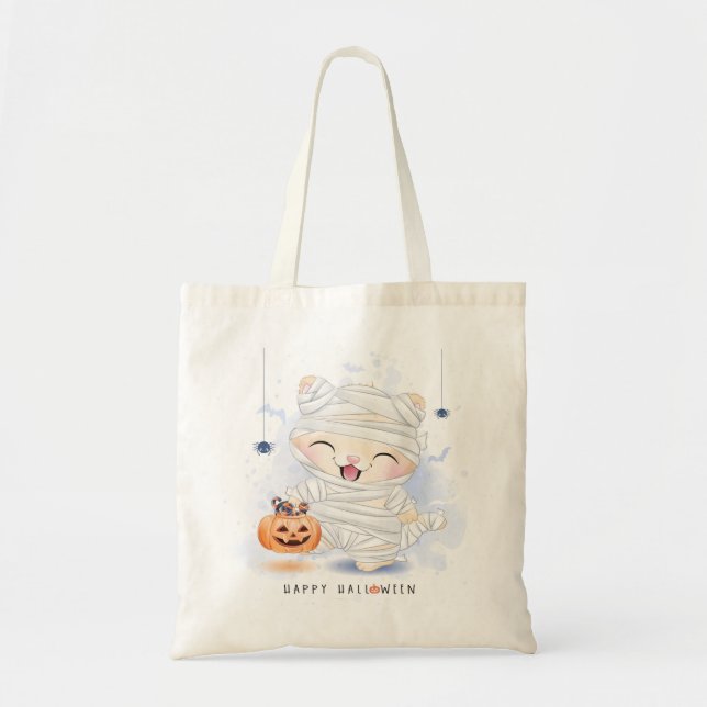 Halloween Tote Bag Tygkasse (Framsidan)