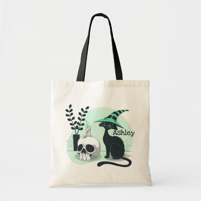 Halloween Tote Bag Tygkasse (Framsidan)