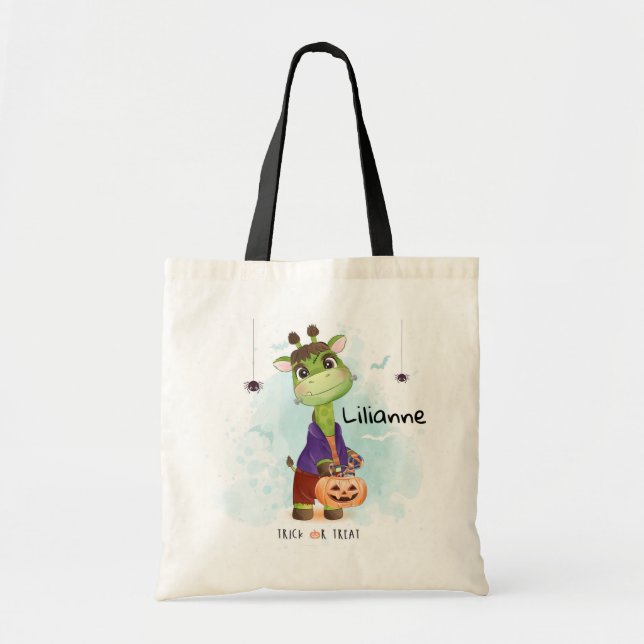 Halloween Tote Bag Tygkasse (Framsidan)
