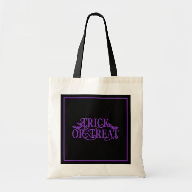 Halloween Tote Bag Tygkasse (Framsidan)
