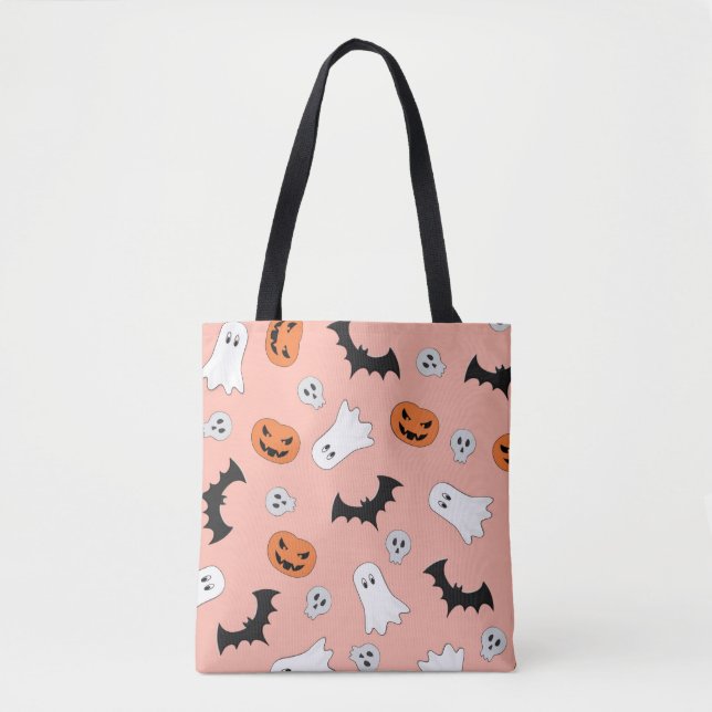 HALLOWEEN TOTE BAG TYGKASSE (Framsida)