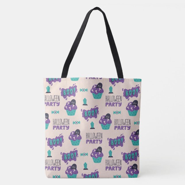 Halloween Tote Bag Tygkasse (Framsida)
