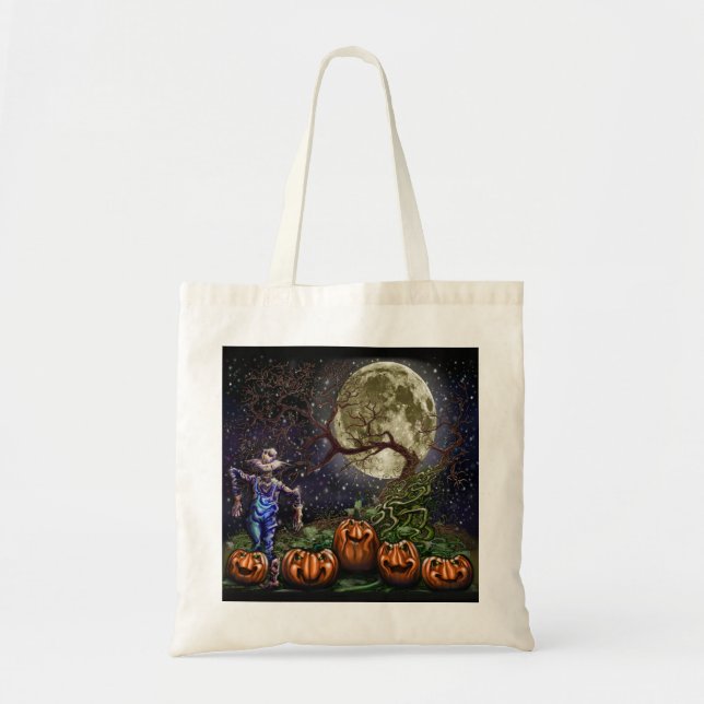 Halloween Tote Bag Tygkasse (Framsidan)