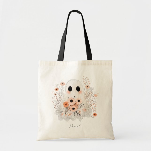 Halloween Tote Bag Tygkasse (Framsidan)