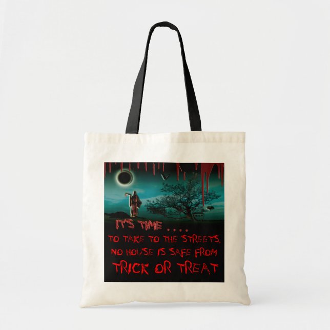 Halloween tote bags - skräddarsy tygkasse (Framsidan)