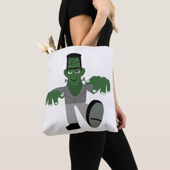 HALLOWEEN TOTE FRANKENSTEIN TYGKASSE (Närbild)