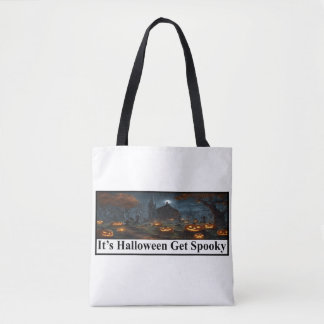 halloween tote tygkasse