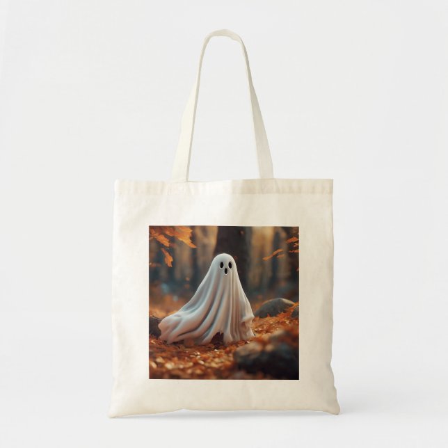 Halloween-totebag med spöken tygkasse (Framsidan)