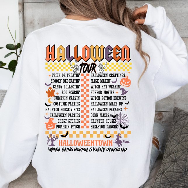 Halloween Tour Trick eller Behandla Spooky T Shirt (Skapare uppladdad)