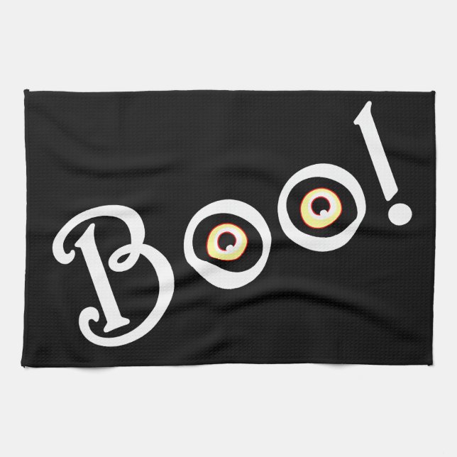 Halloween Towel Spooky BOO Halloween Tea Towels Kökshandduk (Horisontell)