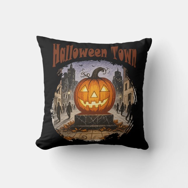 Halloween Town Kudde (Framsida)