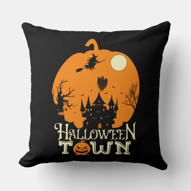 Halloween Town Kudde (Framsida)
