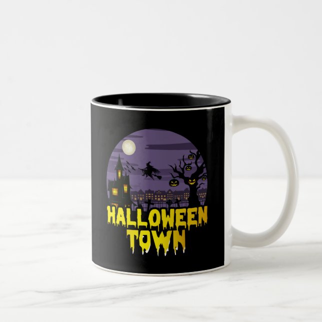 Halloween Town Två-Tonad Mugg (Höger)