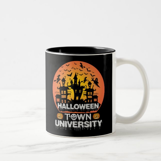 Halloween Town Universiteten Två-Tonad Mugg (Höger)