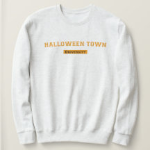 Halloween Town Universiteten White Sweatshirt Kvin