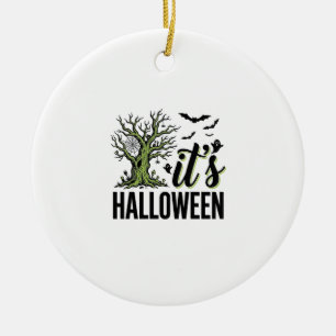 Halloween Träd Det är Halloween Vintage Spöklik_1 Julgransprydnad Keramik