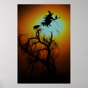 HALLOWEEN TRÄD POSTER
