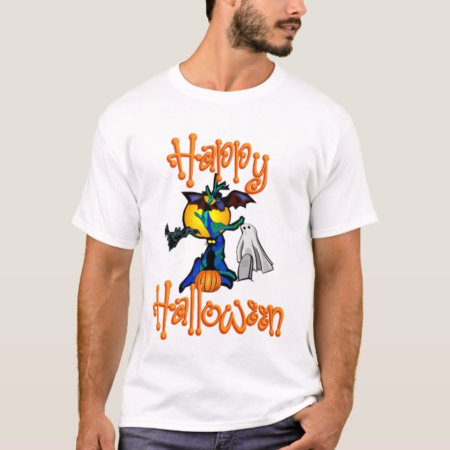 Halloween Träd T-Shirt (Framsida)
