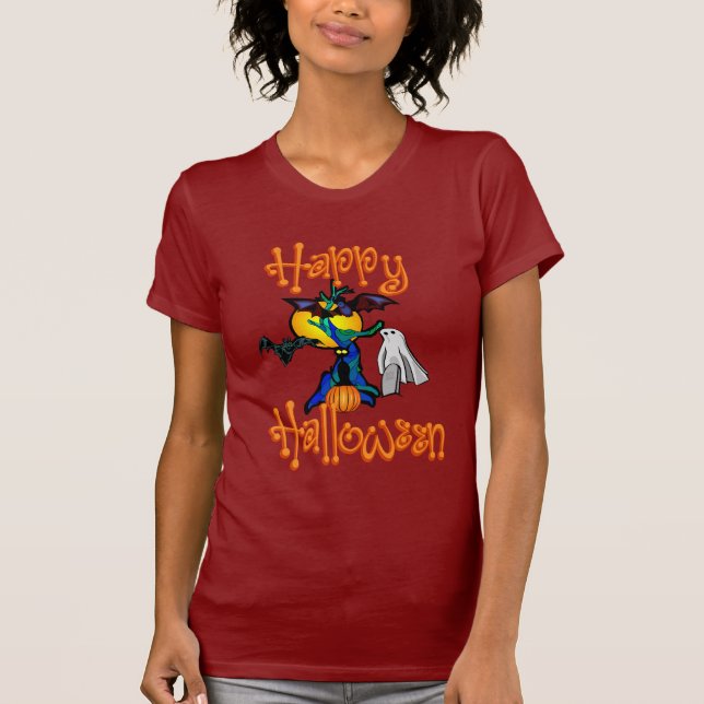 Halloween Träd T-Shirt (Framsida)