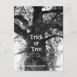 Halloween-träd Vykort