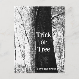 Halloween-träd Vykort