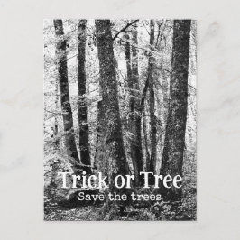 Halloween-träd Vykort
