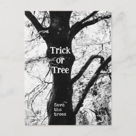 Halloween-träd Vykort