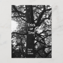 Halloween-träd Vykort