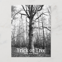 Halloween-träd Vykort