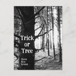 Halloween-träd Vykort