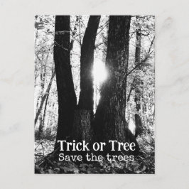 Halloween-träd Vykort