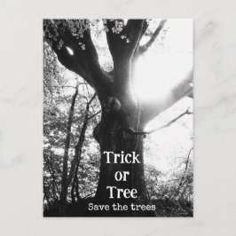 Halloween-träd Vykort
