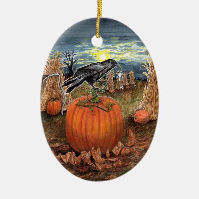 Halloween trädgårds prydnadsträd Ornament (Framsidan)