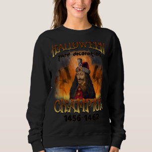 Halloween Trädgårdsdekoration Mästare Vlad Dracula T Shirt