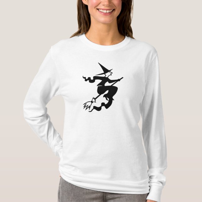 HALLOWEEN TRADITIONAL WITCH T-Shirt (Framsida)