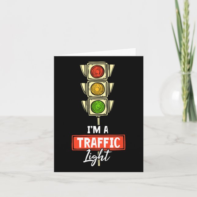 Halloween Traffic Light Älskare I är ett trafiklju Kort (Framsida)