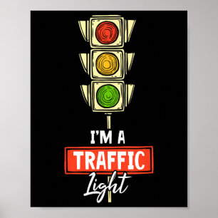 Halloween Traffic Light Älskare I är ett trafiklju Poster