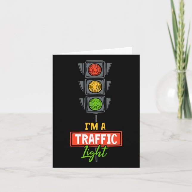 Halloween Traffic Light Jag är ett trafikljus Kort (Framsida)