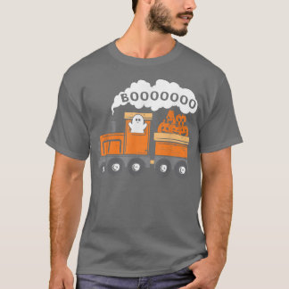 Halloween Train Boo Ghost Pumpkin Toddler Kids Boy T Shirt