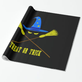 Halloween Treat eller Trick Black Presentpapper